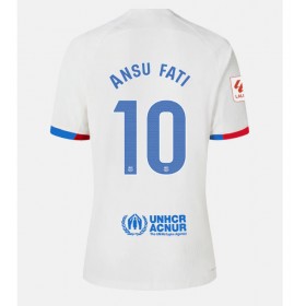 Herren Fußballbekleidung Barcelona Ansu Fati #10 Auswärtstrikot 2023-24 Kurzarm